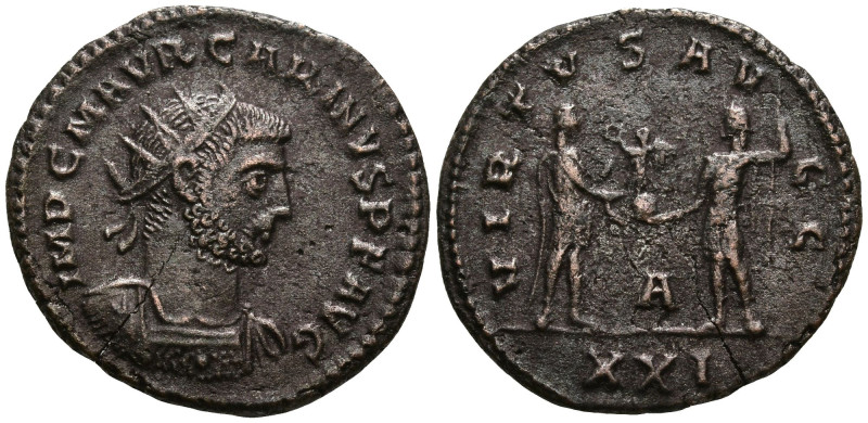 Carinus (283-285 AD). Antioch
AE Antoninianus (21mm 3.5g)
Obv: IMP C M AVR CAR...