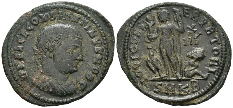 Constantine II, Caesar (316-337 AD). Kyzikos
AE Follis (20.8mm 2.84g)
Obv: D N...