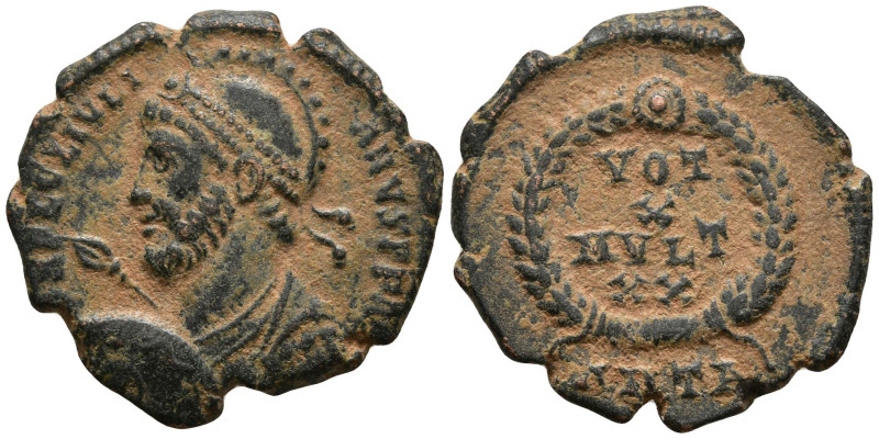 Julian II Apostata (360-363 AD). Antioch
AE Follis (19.7mm 3.09g)
Obv: D N FL ...