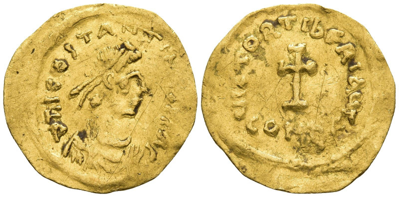 Tiberius II Constantine (578-582 AD). Constantinople
AV Tremissis (16.4mm 1.45g...