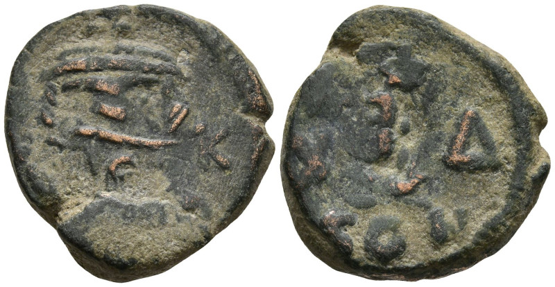 Maurice Tiberius (582-602 AD). Constantinople.
AE Decanummium (18.2mm 4.44g)
O...