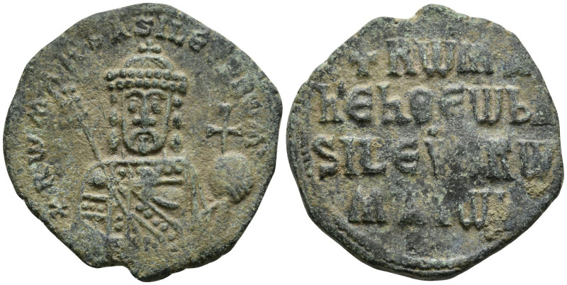 Constantine VII Porphyrogenitus, with Romanus I (913-959 AD). Constantinople
AE...