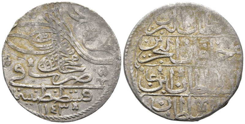 OTTOMAN EMPIRE. Mahmud I (1143-1168 AH - 1730-1754 AD)
AR Silver (20.4mm 2.4g)