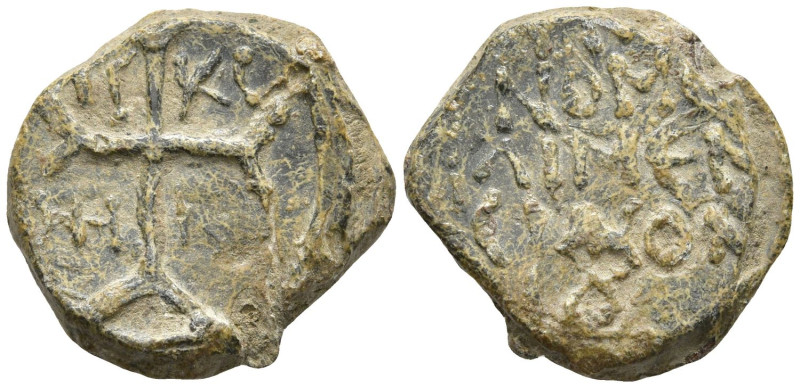 Byzantine Lead Seal
(3.67g 15.9mm diameter)