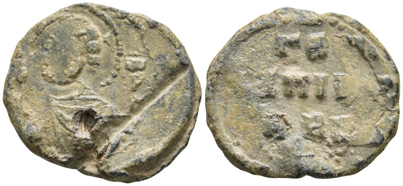 Byzantine Lead Seal
(4.4g 17.7mm diameter)