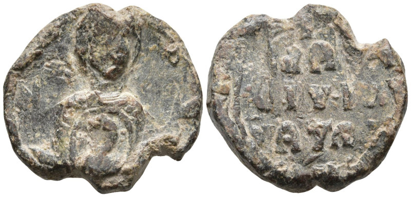 Byzantine Lead Seal
(5.44g 17.7mm diameter)