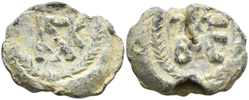 Byzantine Lead Seal
(9.85g 18.7mm diameter)