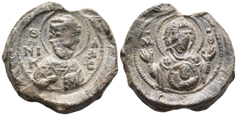 Byzantine Lead Seal
(3.9g 17.3mm diameter)