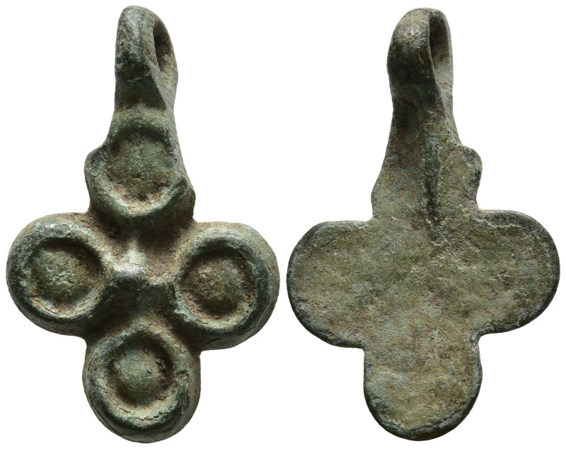 Byzantine cross
(1.56g 20.1mm diameter)