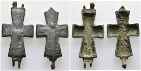 AE Byzantine pendant cross reliquary
(18.48g 56.4mm diameter)