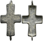 AE Byzantine pendant cross reliquary
(16.7g 58.2mm diameter)