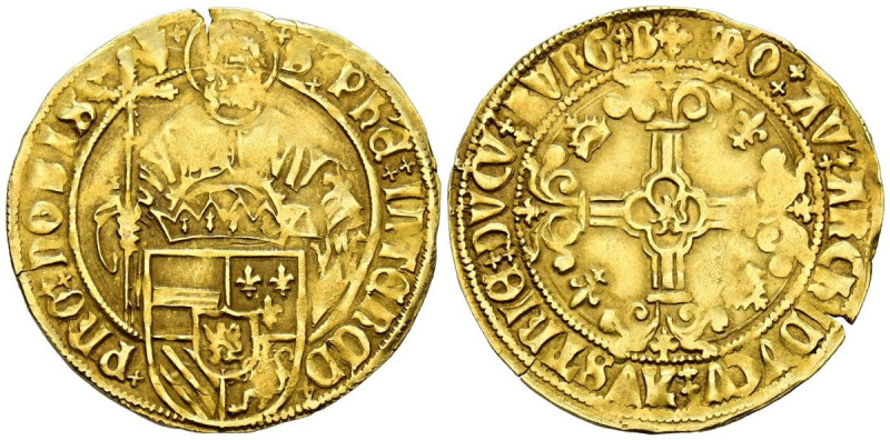 CARLOS I (1516-1555). 1 Florín. (Au. 3,30g/25mm). S/D. Amberes. (Vicenti 592). M...