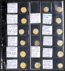 REINO VISIGODO. Colección compuesta por 45 réplicas diferentes, principalmente de Trientes, y a nombre de una gran variedad de reyes. Diferentes estad...