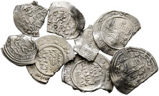 HISPANO ARABE. Interesante conjunto formado por 8 fragmentos de dirham Califales acuñados entre los reinos de Abd al-Rahman III y Muhammad II. Diferen...