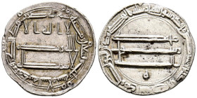 CALIFATO ABASIDA. Harun al-Rashid. Dirham. (Ar. 3,06g/24mm). 193H. al-Salam. (Album 220) MBC+. Restos de brillo original.