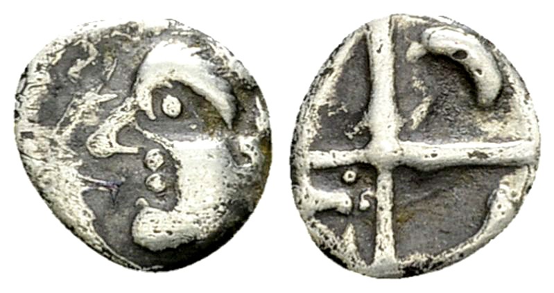 Volcae Tectosages AR Obol, c. 100-50 BC 

Celtic Gaul, Volcae Tectosages. AR O...