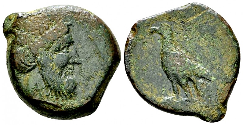 Locri AE 21, c. 300-268 BC 

Bruttium, Locri. AE21 (9.84 g), c. 300-268.
Obv....