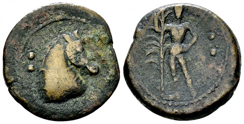 Uncertain mint in Sicily AE21, c. 350-300 BC 

Sicily, uncertain mint. AE21 (6...