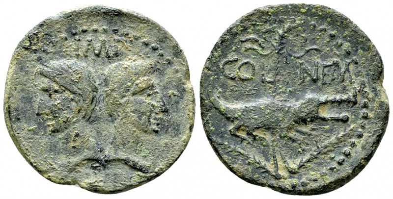 Augustus AE As, Nemausus 

Augustus (27 BC-14 AD). AE As (26 mm, 9.45 g), Nema...