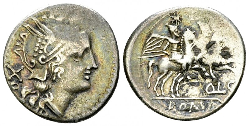 Q. Lutatius AR Denarius, c. 206-200 BC, rare 

Q. Lutatius Catulus or Cerco. A...