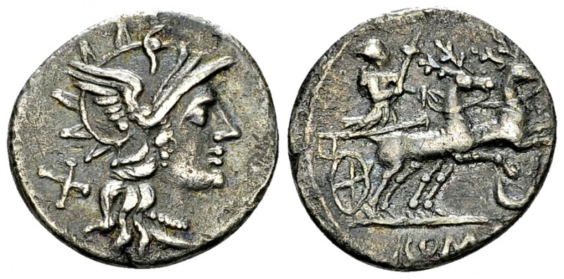 Anonymous AR Denarius, 143 BC 

Anonymous. AR Denarius (17-18 mm, 3.03 g), Rom...