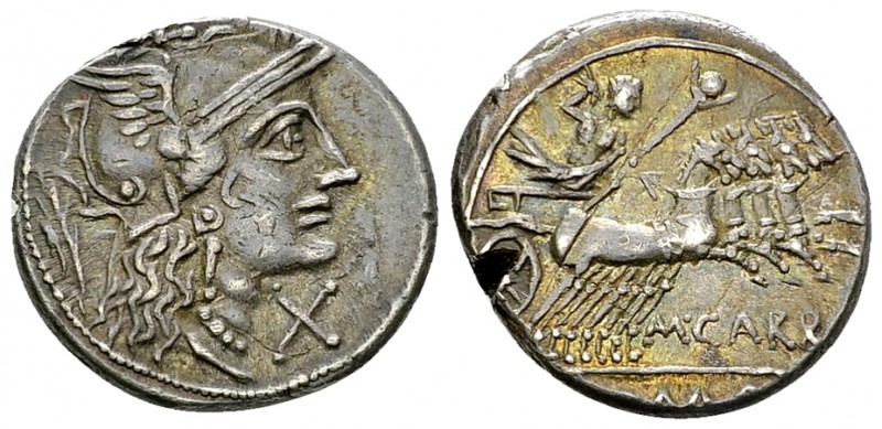 M. Papirius Carbo AR Denarius, c. 122 BC 

M. Papirius Carbo. AR Denarius (18 ...