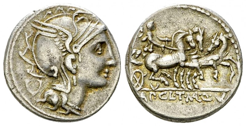 Appius Claudius Pulcher, T. Manlius Mancinus and Q. Urbinius AR Denarius, 111/11...