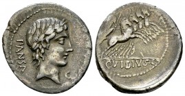 C. Vibius Pansa AR Denarius, 90 BC 

C. Vibius C.f. Pansa. AR Denarius (20-21 mm, 3.94 g), Rome, 90 BC.
 Obv. Laureate head of Apollo to right; beh...