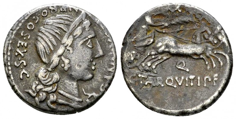 C. Annius and C. Tarquitius AR Denarius, 82/81 BC 

C. Annius T.f. T.n. and C....