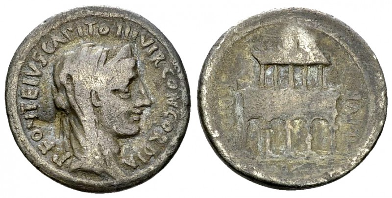 P. Fonteius Capito AR Denarius, 55 BC 

P. Fonteius P.f. Capito. AR Denarius (...