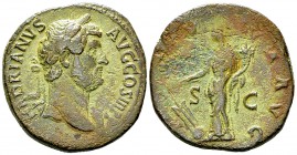 Hadrianus AE Sestertius, Fortuna reverse 

Hadrianus (117-138 AD). AE Sestertius (30-32 mm, 23.04 g), Rome, c. 134-38 AD. 
Obv. HADRIANVS AVG COS I...