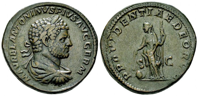 Caracalla AE Sestertius, Providentia reverse 

Caracalla (198-217 AD). AE Sest...