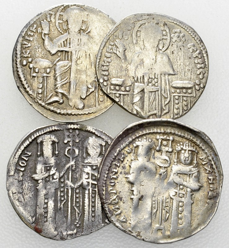 Andronikos II, and Michael IX, Lot of 4 AR Basilika 

Andronikos II, and Micha...