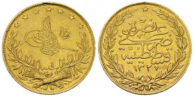 Muhammad V AV 100 Kurush 1912 

Ottoman Empire. Muhammad V (1909-1918). AV 100 Kurush 1912 (=AH 1327/4) (7.19 g), Qustantiniyah mint.
KM 754.

Ex...