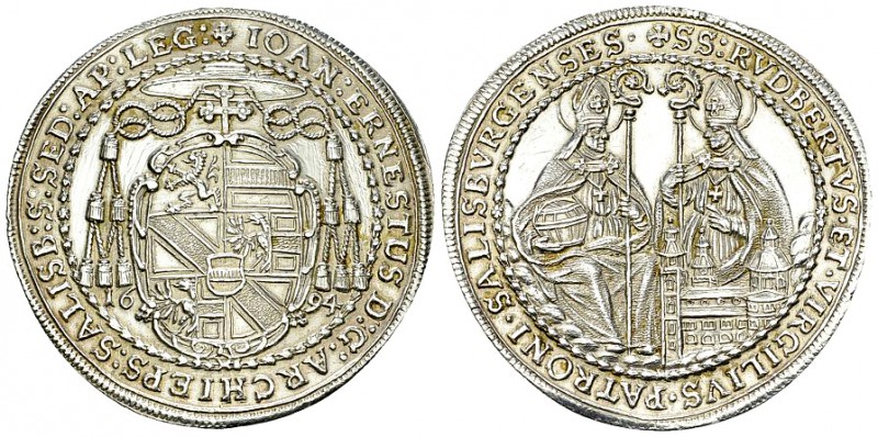 Salzburg, AR 1/2 Taler 1694 

Salzburg. Johann Ernst von Thun und Hohenstein (...