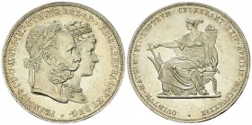 Franz-Joseph AR 2 Gulden 1879 

Habsburg. Franz-Joseph (1848-1916). AR 2 Gulden 1879 (36 mm, 24.67 g), auf die Silberhochzeit. 
Herinek 824, Jl. 36...