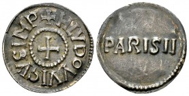 Louis I the Pious AR Denier, Paris

France, Carolingian. Louis I the Pious (814-840 AD). AR Denier (21 mm, 1.69 g). Paris, 819-822.
Obv. + H LVDOVV...