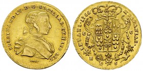 Napoli, AV 6 Ducati 1766 

Napoli. Ferdinando IV di Borbone (1759-1816). AV 6 Ducati 1766 (26-27 mm, 8.81 g).
Montenegro 130; Pannuti 9.

BB a SP...