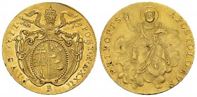 Pius VII AV Doppia anno XXII 

Stato Pontificio. Pius VII (1814-1823). AV Doppia A. XXII (1821/22) B (22 mm, 5.46 g), Bologna.
Pag. 83; Mont. 92.
...
