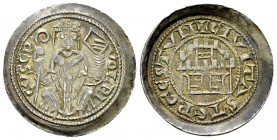 Trieste, Volrico de Portis, AR Denaro 

Italia, Trieste. Volrico de Portis (1233-1254). AR Denaro (21 mm, 1.30 g). D. VOLRICVS EP, Il vescovo mitrat...