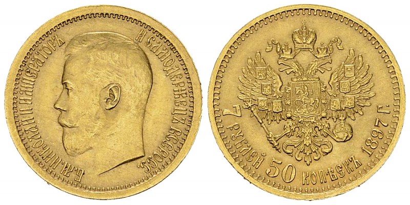 Russia AV 7 Roubles 50 Kopecks 1897 

Russia. AV 7 Roubles 50 Kopecks 1897 (6....