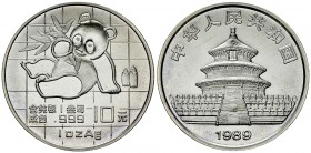 China AR 10 Yuan 1989, Panda Series 

China, Peoples Republic. AR 10 Yuan 1989 (30.94 g). Panda Series. 
KM A221.

 FDC.