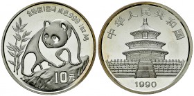 China AR 10 Yuan 1990, Panda Series 

China, Peoples Republic. AR 10 Yuan 1990 (31.05 g). Panda Series. 
KM 276. 

FDC.