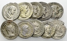 Lot of 10 Roman Imperial AR Antoniniani 

Lot of 10 (ten) Roman Imperial AR Antoniniani: Elagabalus, Gordianus III Pius (4), Phiilippus II, Volusian...