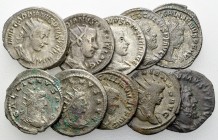 Lot of 10 Roman Imperial Antoniniani 

Lot of 10 (ten) Roman Imperial Antoniniani: Gordianus III Pius (3), Trebonianus Gallus, Gallienus (5), and Po...