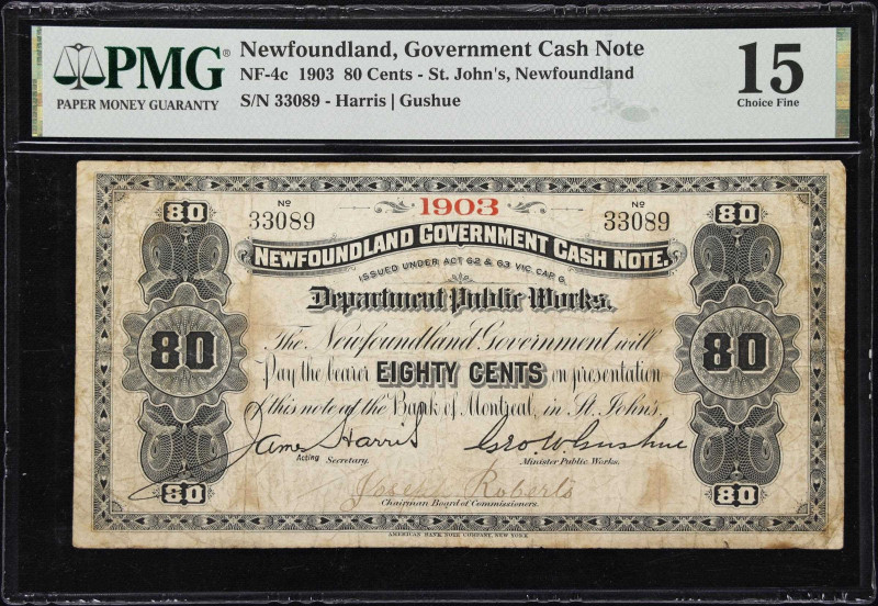 Important Newfoundland Cash Note Rarity
CANADA-NEWFOUNDLAND. Newfoundland Gover...