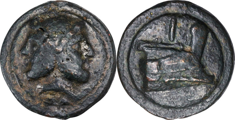 ROMAN REPUBLIC. Anonymous. AE Aes Grave As (275.71 gms), Rome Mint, ca. 225-217 ...