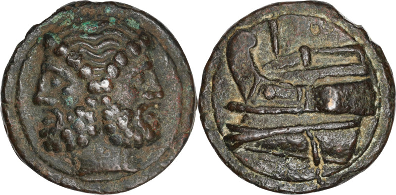 ROMAN REPUBLIC. Anonymous. AE Aes Grave As (280.73 gms), Rome Mint, ca. 225-217 ...