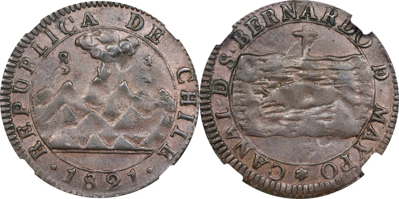 Rare and Interesting Token Issue in Copper
CHILE. San Bernardo de Maypo. 1/4 Re...