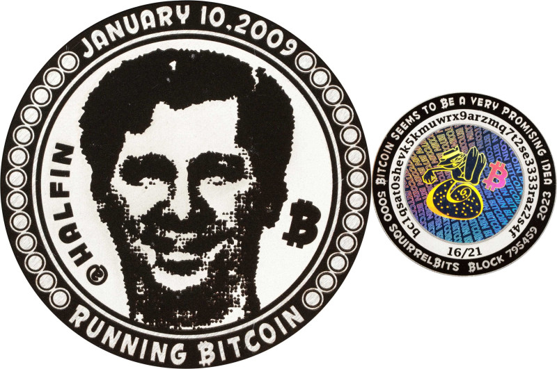 Elusive Hal Finney Commemorative Squirrelbits 0.005 BTC in Stainless Steel
Just...